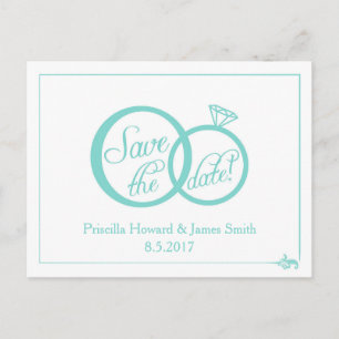 We Do Wedding Save The Date Postcard (white)