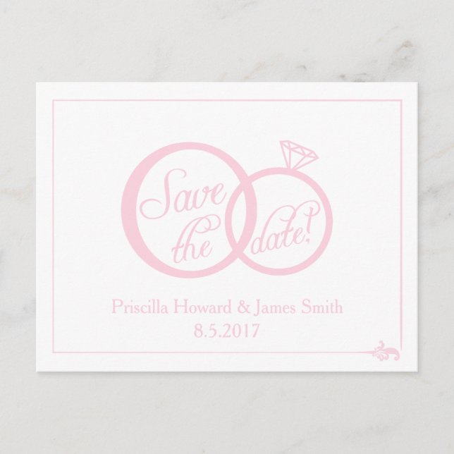 We Do Wedding Save The Date Postcard (white) (Front)