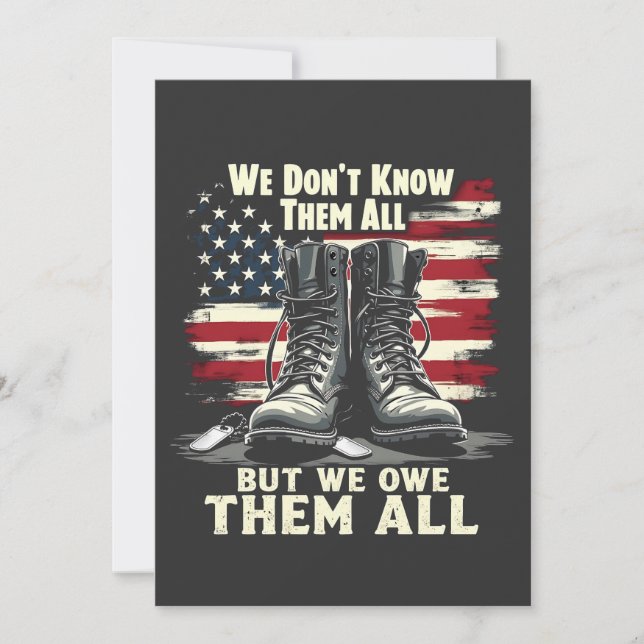 We Don't Know Them All But We Own Them all  Invitation (Front)