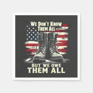 We Don't Know Them All But We Own Them all  Napkin