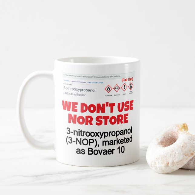 We Don't Use Nor Store 3-NOP by RoseWrites Mug (With Donut)