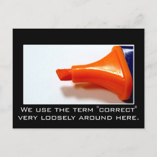 We don't worry about doing the right thing postcard