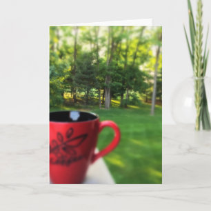 We Drink Coffee With Our Eyes Note Card