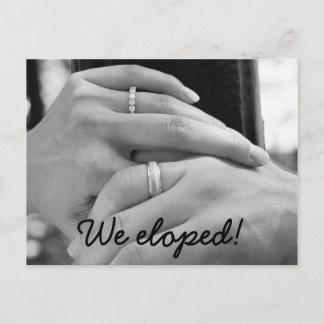 We eloped Announcement