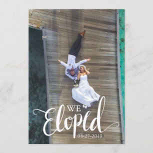 We Eloped Announcement Post-Wedding Celebration