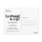 We Eloped Husband & Wife Wedding Announcement Chic
