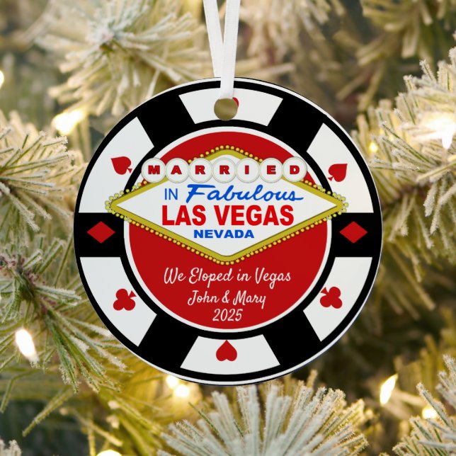 We Eloped in Vegas Ornament (Insitu)