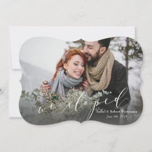 WE ELOPED (MARBLE BACKER) ANNOUNCEMENT