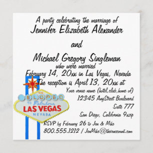 We Eloped Married Announcement Reception