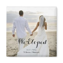 We Eloped Wedding keyring  Magnet