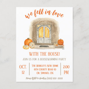 We Fell in Love with the House Moving Announcement Postcard