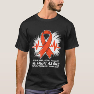 We Fight As One Multiple Sclerosis Awareness Orang T-Shirt