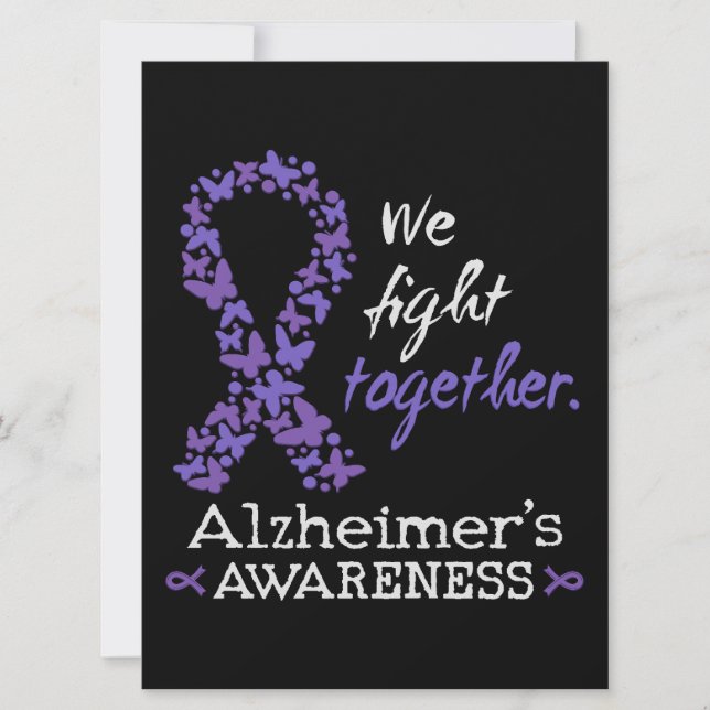 We fight together - Alzheimer awareness Card (Front)