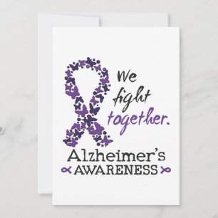 We fight together - Alzheimer awareness Invitation
