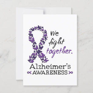 We fight together - Alzheimer awareness Postcard