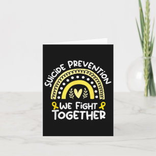 We Fight Together Awareness Shirt For Suicide Prev Card