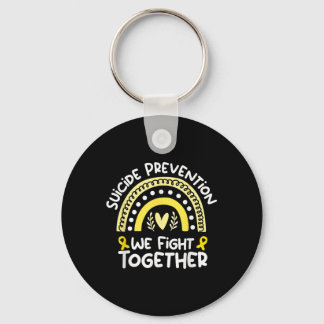 We Fight Together Awareness Shirt For Suicide Prev Keychain