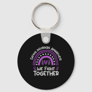 We Fight Together _ Eating Disorders Awareness Com Keychain