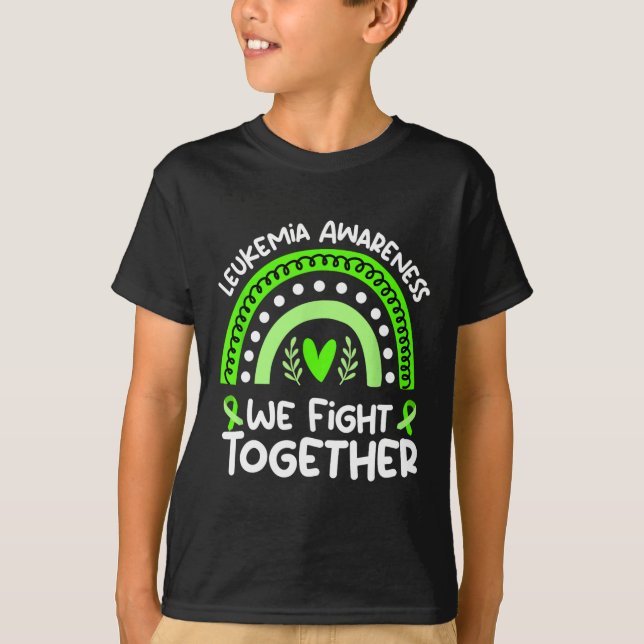 We Fight Together  Leukaemia Awareness   Leukaemia T-Shirt (Front)