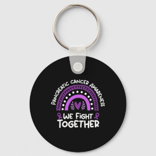 We Fight Together Pancreatic Cancer Awareness Keychain