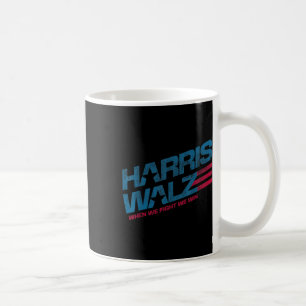 We Fight We Win Kamala Harris Cat Lady Boho Coffee Mug