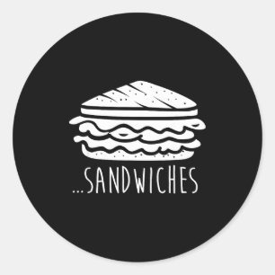 We Finish Each Other's Sandwiches Funny Matching  Classic Round Sticker