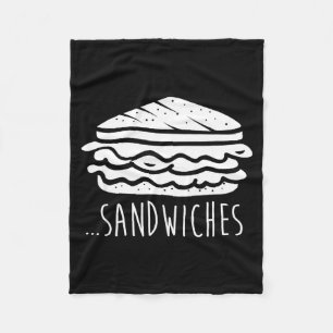 We Finish Each Other's Sandwiches Funny Matching  Fleece Blanket