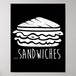 We Finish Each Other's Sandwiches Funny Matching Poster