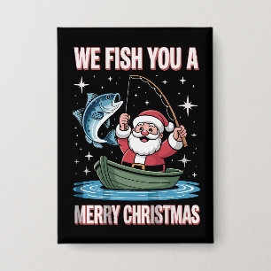 We Fish You A Merry Xmas Fisherman Fishing Santa