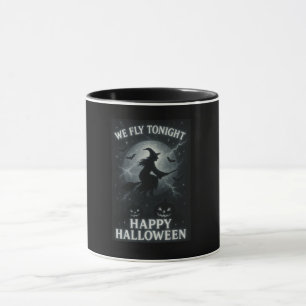 We Fly Tonight Platinum/Black Halloween Coffee Mug