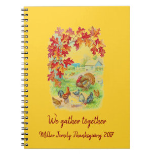 We Gather Together: Personalized Thanksgiving Notebook