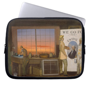 "We Go for the Union", c.1840-1850 (oil on canvas) Laptop Sleeve