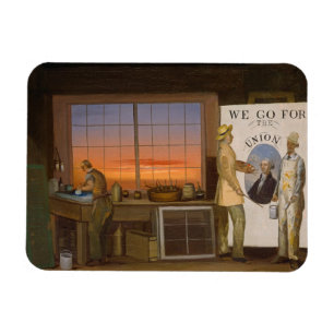 "We Go for the Union", c.1840-1850 (oil on canvas) Magnet