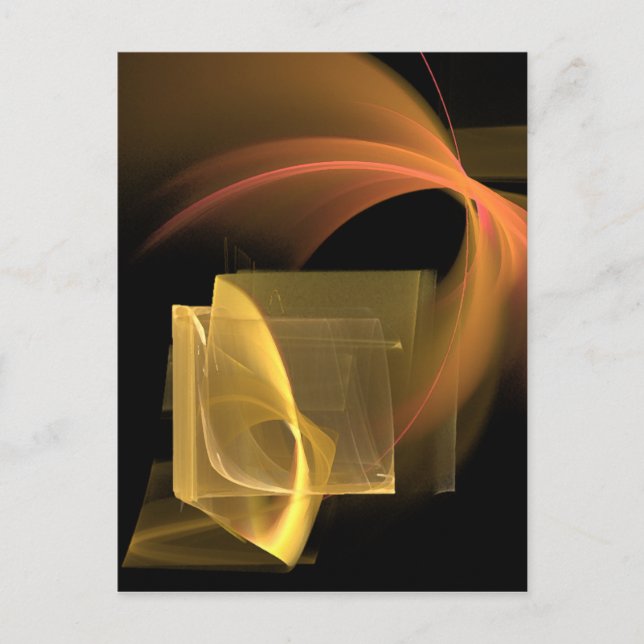 We Go Together Abstract Modern Art Postcard (Front)