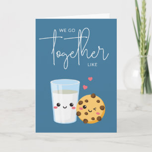 We Go Together Cute Anniversary Card