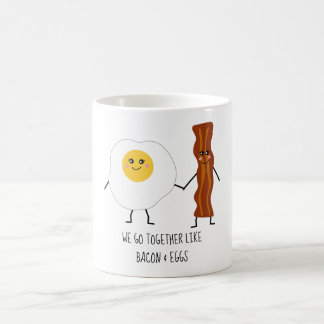 We Go Together Like Bacon & Eggs Cute Kawaii Coffee Mug