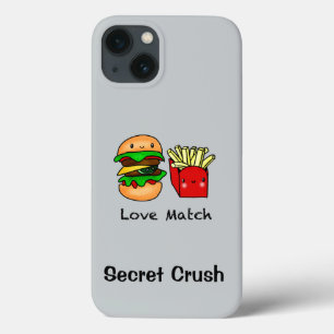 We go together like burger and fries personalized iPhone 13 case