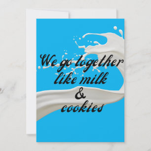We Go Together Like Milk & Cookies Holiday Card