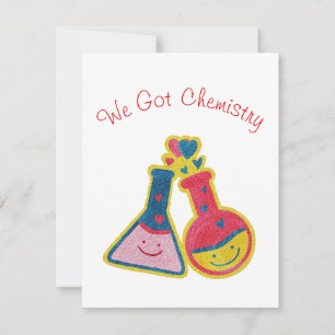 We Got Chemistry Funny Cute Valentines Day Card