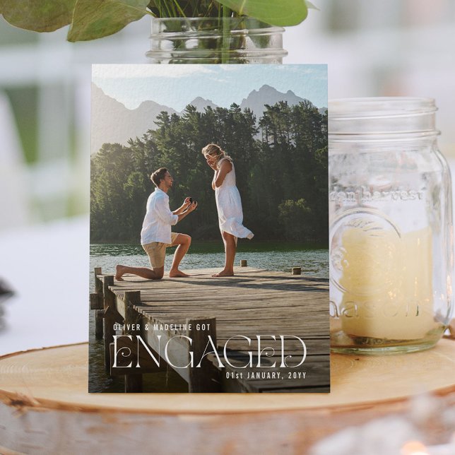We Got Engaged Photo Engagement Party Announcement (Creator Uploaded)