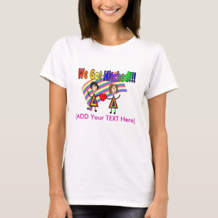 we got hitched--Gay/Lesbian Marriage T-shirt