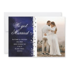 We Got Married Glitter Heart Photo Elopement Space