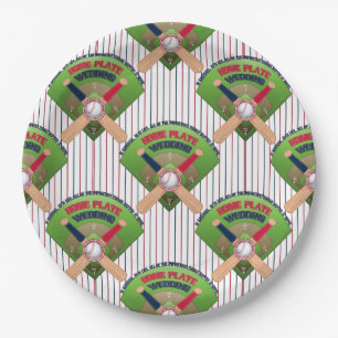 We got Married, Home Plate Baseball 4-PAPER PLATES