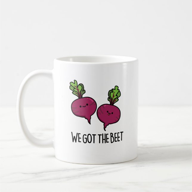 We Got The Beet Funny Beetroot Pun  Coffee Mug (Left)