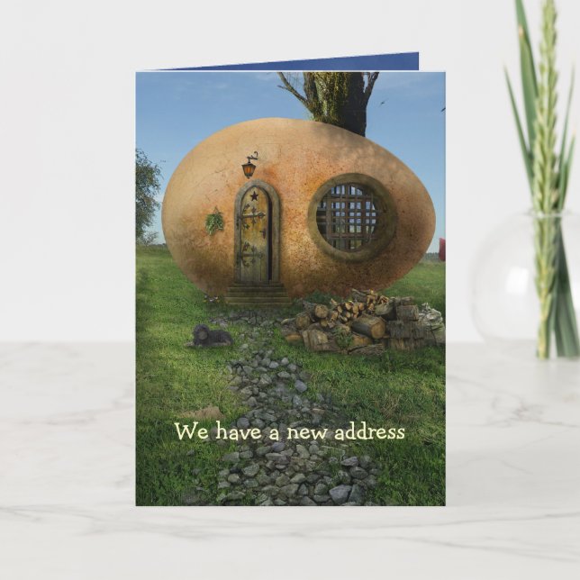 We have a new address - Card (Front)