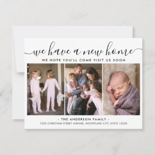 We Have A New Home Address Moved 3 Photo Moving Announcement