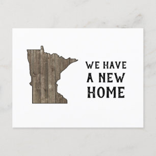 We Have a New Home Minnesota Rustic Farmhouse Postcard