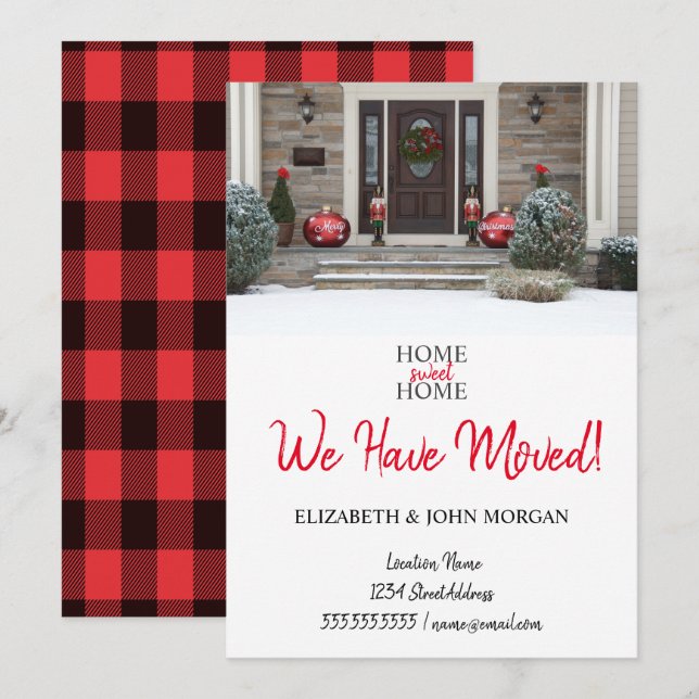 We Have Moved, Add Your Photo,Moving (Front/Back)