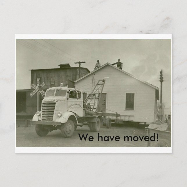 We have Moved! Announcement Postcard (Front)
