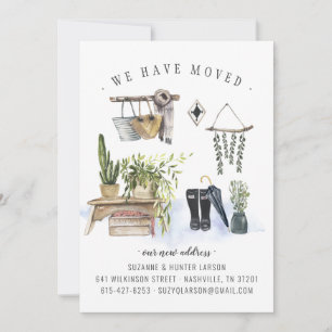 We Have Moved Boho Interior Moving Announcement
